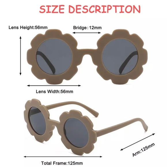 🌸🌸Cute pink flower sunglasses for kids🌸🌸 - Picture 4 of 4